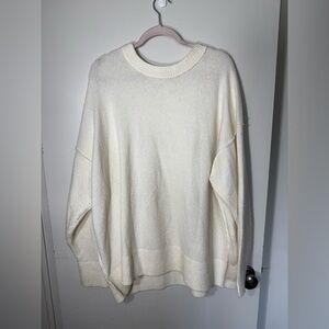 Aerie Cream Crewneck Sweater